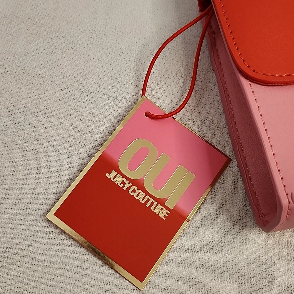 Juicy Couture Two-tone Crossbody Bag with Lily Pulitzer ID Keychain Coin Purse